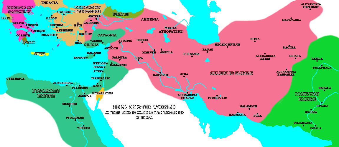 World Map 300 B C